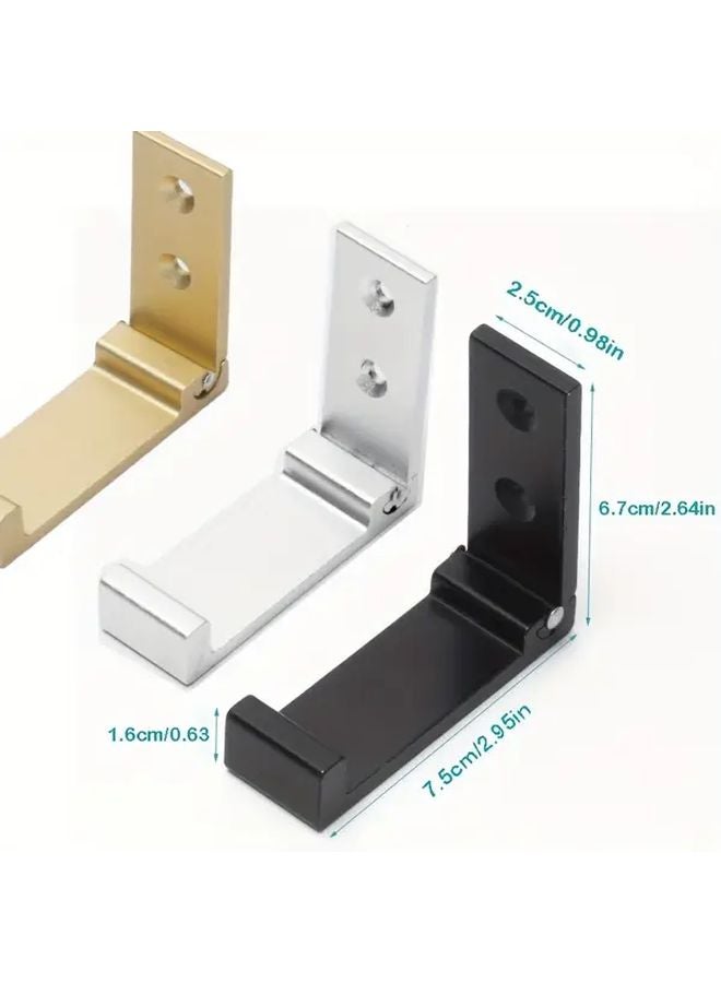 Mixed Color Foldable Wall Hooks Heavy Duty Aluminum Alloy Coat Towel Holder Mounted - Image 4