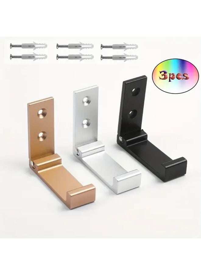 Mixed Color Foldable Wall Hooks Heavy Duty Aluminum Alloy Coat Towel Holder Mounted - Image 1
