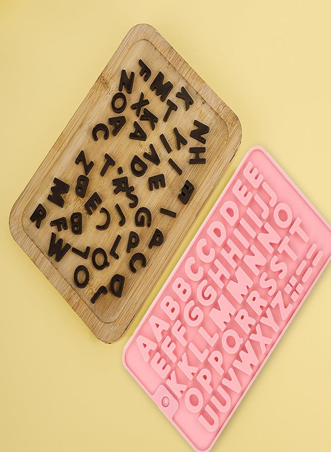 weizedm 2 pcs Number Chocolate Molds and Letter Silicone Molds,Reusable Alphabet Candy Molds with Happy Birthday Cake Decorating Symbols - Image 3