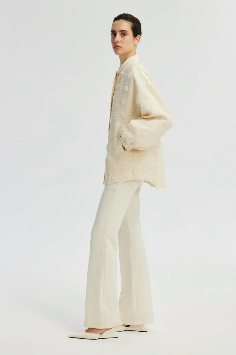 Touche Floral Lace Bomber Jacket