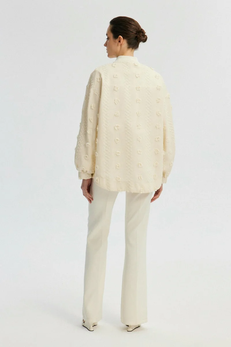 Touche Floral Lace Bomber Jacket
