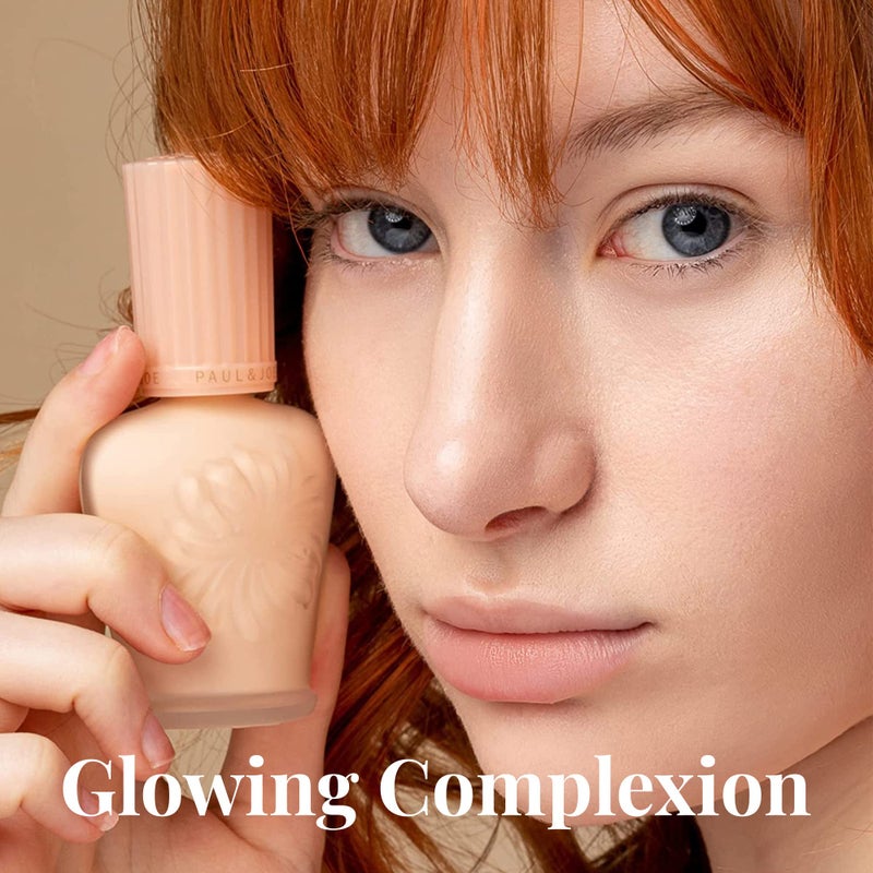 Paul & Joe Moisturizing Foundation Primer, Lightweight, Sheer and illuminating Foundation Makeup with Jojoba Oil, Face Makeup Base for Orange Undertones, Primer S 02 Orange, 1 fl oz - Image 3