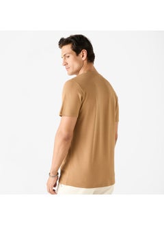 Iconic Iconic Slogan Print Crew Neck T-shirt with Short Sleeves  - Image 3