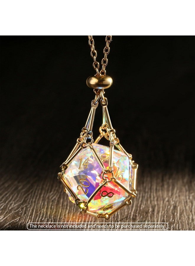 DNDND 7-Piece Prism Glass D&D Dice Set - Rainbow Multifaceted RPG Dice for Dungeons & Dragons, Tabletop Gaming, Collectors | Premium Gift Box & Durable Design (Rainbow) - Image 4