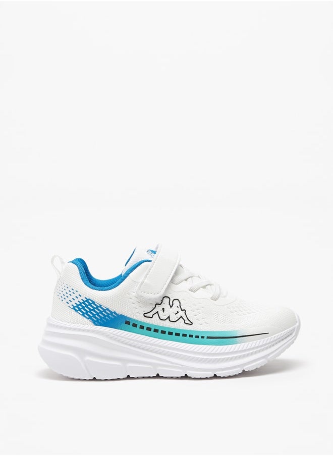 Kappa Boys' Printed Sports Shoes with Hook and Loop Closure  - Image 3