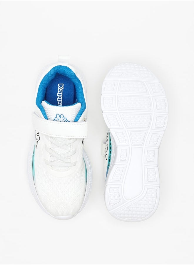 Kappa Boys' Printed Sports Shoes with Hook and Loop Closure  - Image 4
