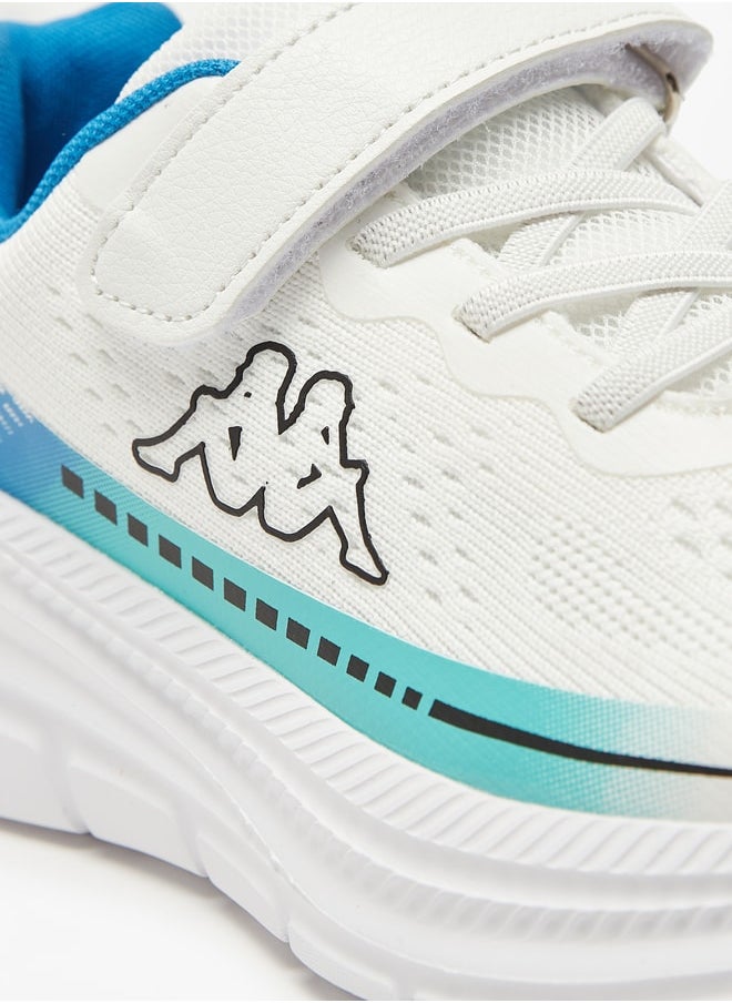 Kappa Boys' Printed Sports Shoes with Hook and Loop Closure  - Image 5