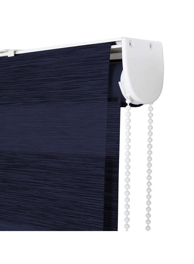 Home Gallery Zebra Blinds for Windows 200*200 cm Dark Blue - Image 3