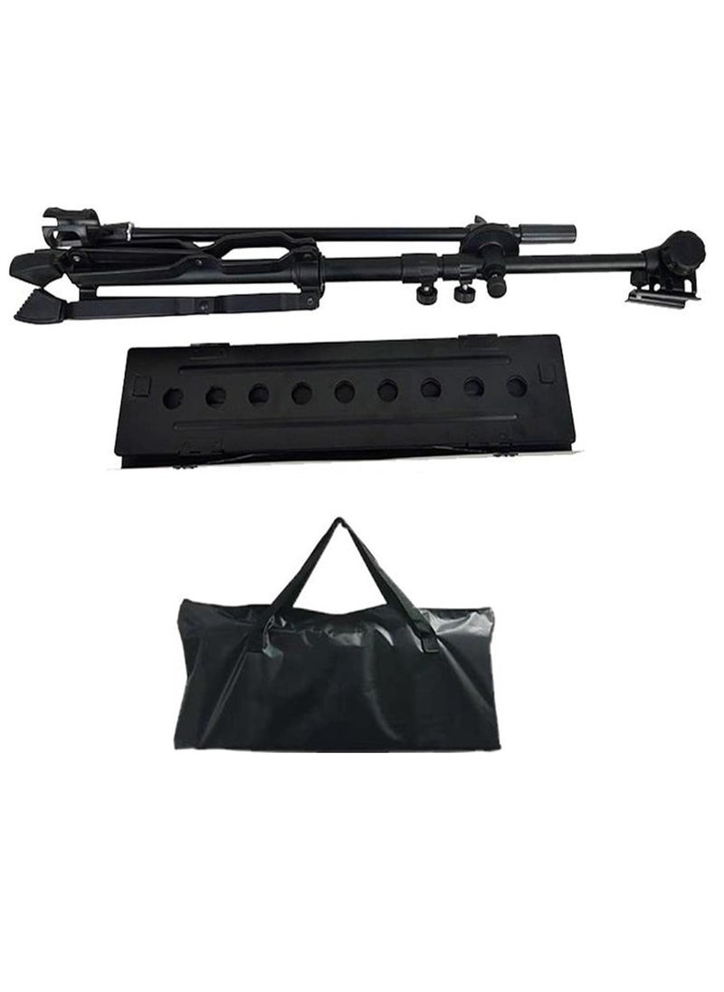 Sheet Music Stand Professional with Microphone Holder 2 in 1 Sheet Stand,Widened Panel, Thickened Pipe Wall, Adjustable Height Lifting Music Stand,  Folding Plate Metal with Portable Bag