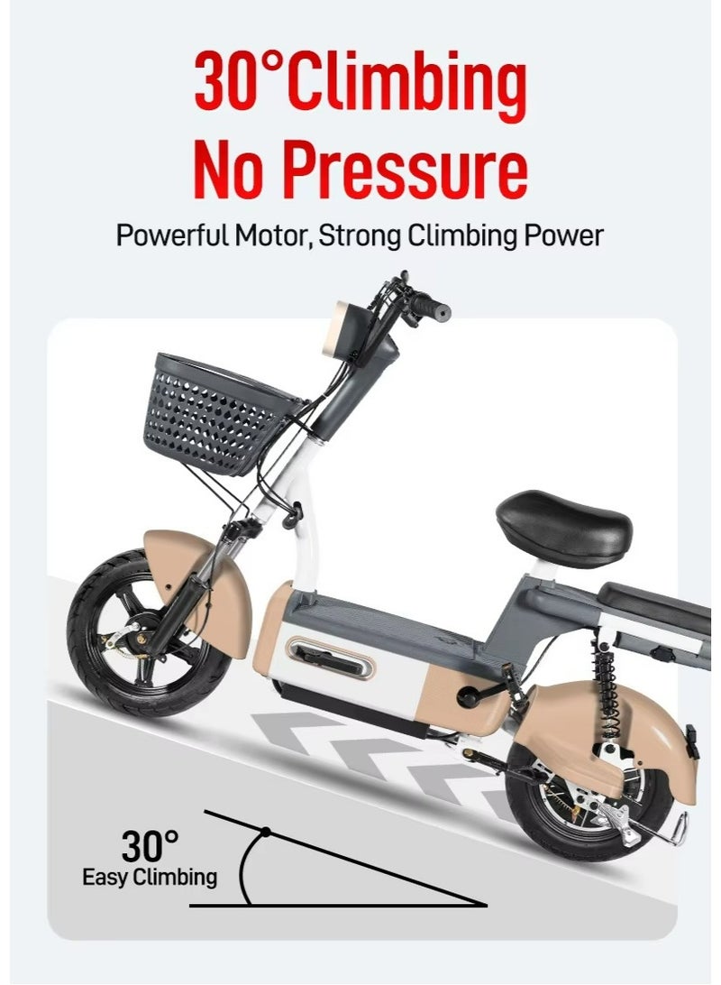 High-Performance 48V Electric Scooter – 150W Motor, 3-Speed Modes, 35 km/h Top Speed & Up to 40 km Range | 100kg Capacity & Anti-Slip Tires - Image 5