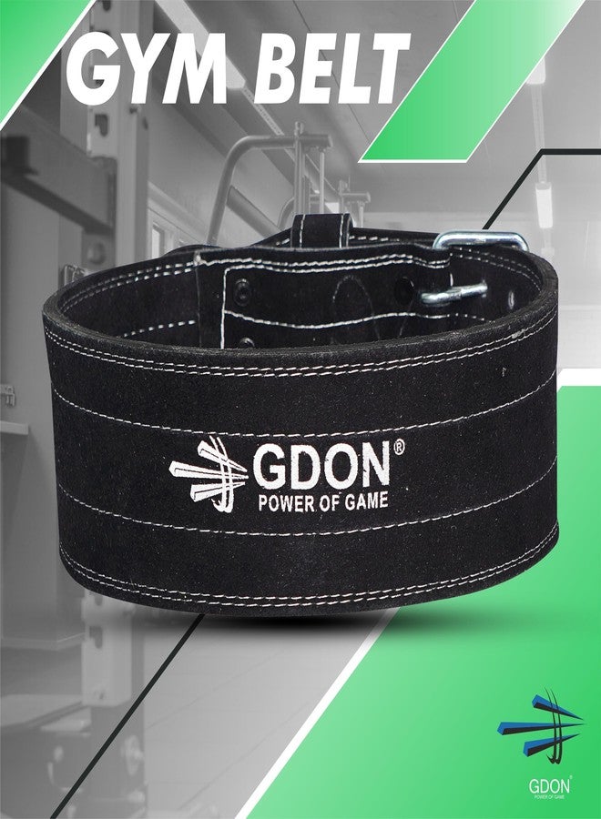 GDON Power Lifting Weight LiftingBelt, 4" Wide 10 mm Thick Power Lifting Belt For Men & Women Competition Workout Training Weight Back Support Belt, Genuine Leather Weight Gym Belt (Size L) - Image 3