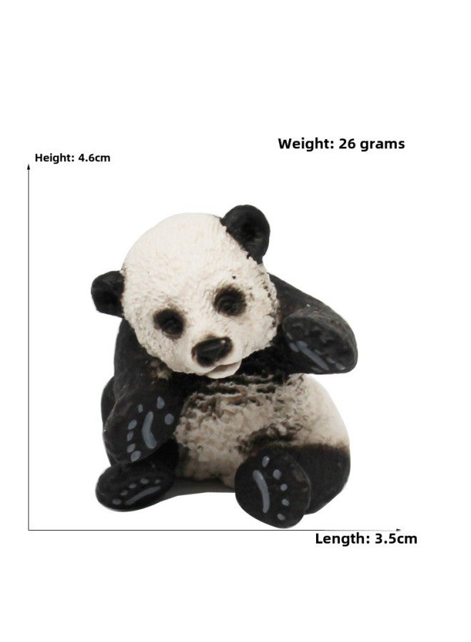 Animal Model Special For Teaching And Education Animal Model Kangaroo Elephant Lion Tiger Deer Ostrich Wolf-Color:4055 Red Panda (26g)  - Image 1