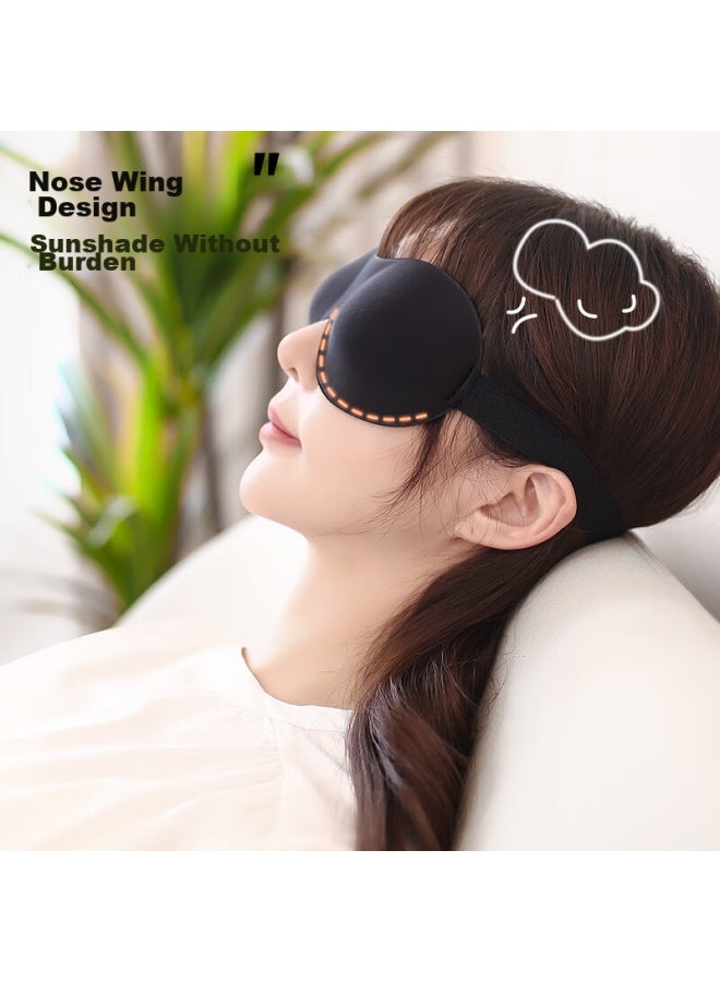 Forty thousand kilometers 40,000 Kilometers Sleep Mask Light-blocking Sleep Aid Breathable 3d Eye Mask For Men And Women Sw Gray  - Image 2