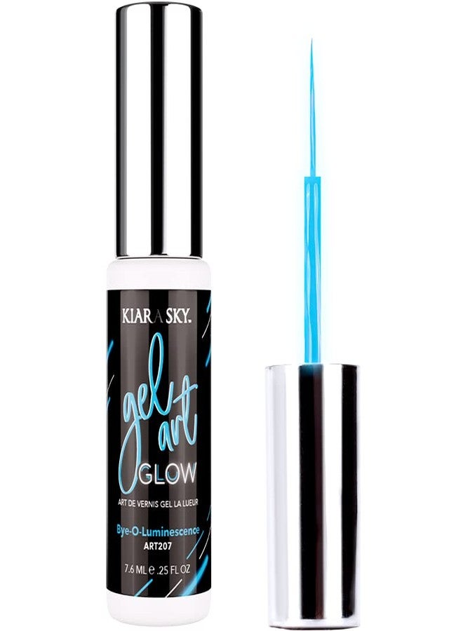 KIARA SKY Gel Paint Glow Art Liner 0.25 fl oz |Bye-O-Luminescence (bright blue) - Image 1