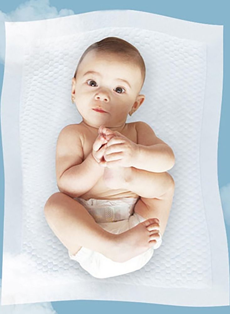 Little Story Pack Of 50 Disposable Diaper Changing Mats - Pink - Image 5