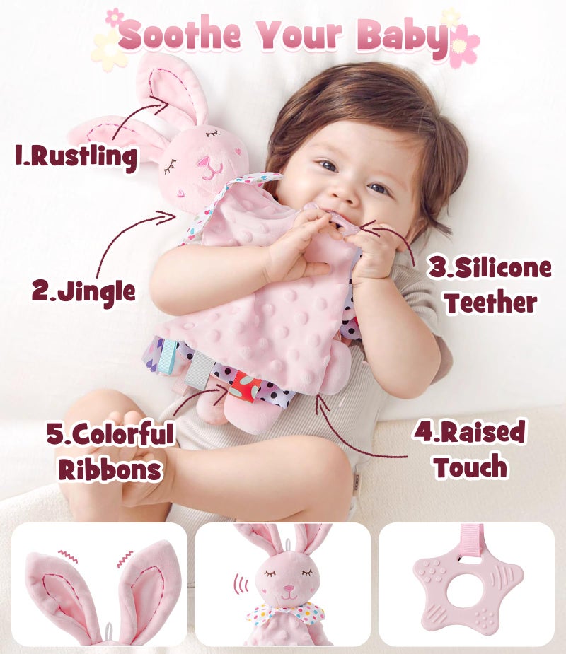 Golray Baby Shower Gifts for Girls, Baby Girl Gifts Baskets with Rattle, Blanket/Onesies Set, New Born Essential Stuff, Gender Reveal Ideas Infant New Born Baby Girls Gift Basket - Image 3