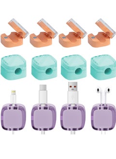 Generic Cord Organizer Magnetic Desk Cable Organizer Safe and Convenient Adjustable Charging Cable Holder Smooth Magnetic Cable Management for Bedside Table Kitchen Car Office 12 Pack  - Image 1