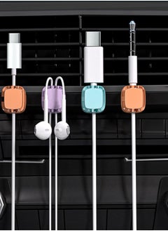 Generic Cord Organizer Magnetic Desk Cable Organizer Safe and Convenient Adjustable Charging Cable Holder Smooth Magnetic Cable Management for Bedside Table Kitchen Car Office 12 Pack  - Image 3