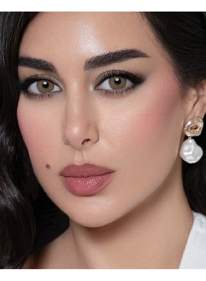 لينس مي كورتادو عدسات لاصقة للاستخدام لمدة 6 اشهر، عدسات لاصقة ملونة، عدسات لاصقة تجميلية، عدسات لاصقة بندقي، عبوة من عدستين - Image 1