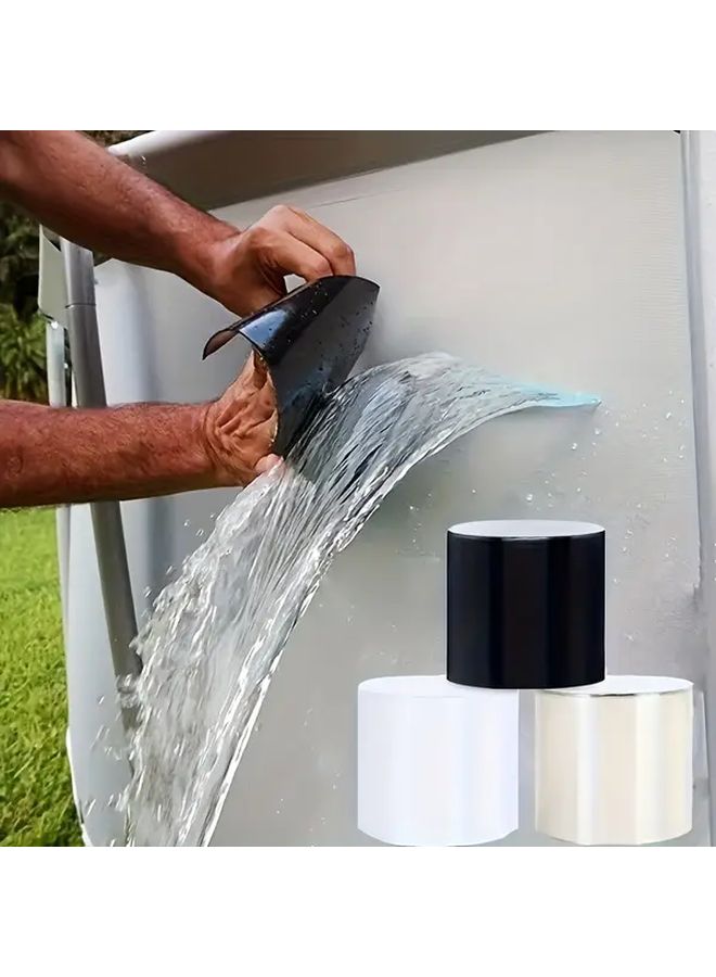 شريط أسود ثقيل متين مقاوم للتسرب، مانع لتسرب الماء، ذاتي اللصق للاستخدام الداخلي والخارجي - Image 2