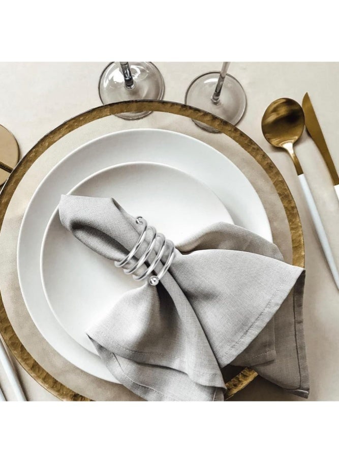 ميدي مجموعة حلقات مناديل الطاولة 12 قطعة/المجموعة - مناسبة لحفلات العطلات والمناسبات الرسمية أو غير الرسمية في مطابخ المنزل وديكورات طاولة حفلات الزفاف، فكرة هدية رائعة للمضيفين والتجمعات العائلية - Image 3