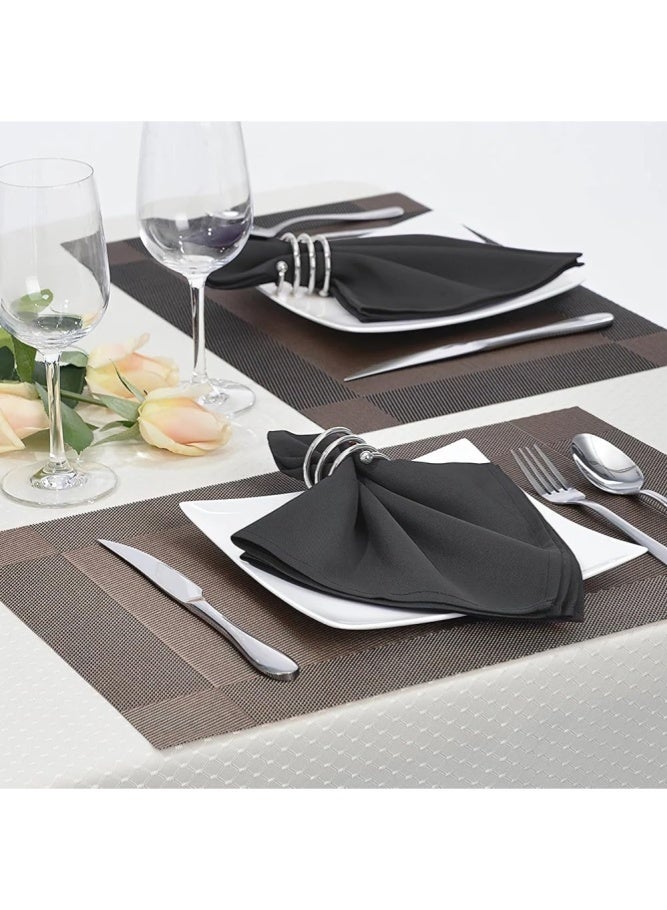 ميدي مجموعة حلقات مناديل الطاولة 12 قطعة/المجموعة - مناسبة لحفلات العطلات والمناسبات الرسمية أو غير الرسمية في مطابخ المنزل وديكورات طاولة حفلات الزفاف، فكرة هدية رائعة للمضيفين والتجمعات العائلية - Image 4