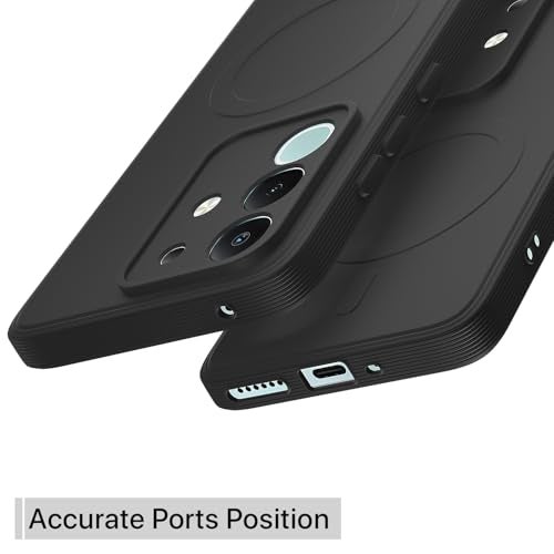 Pikkme Back Cover for Vivo T4x 5G / iQoo Z10x 5G / Vivo Y31 Pro 5G Soft Matte Silicone Mag-Safe Design (Mag-Safe Not Support) Camera Protection | Slim Fit Bumper Cover (Black) - Image 4
