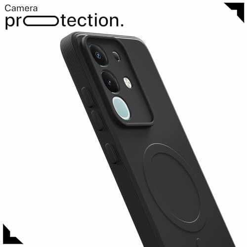 Pikkme Back Cover for Vivo T4x 5G / iQoo Z10x 5G / Vivo Y31 Pro 5G Soft Matte Silicone Mag-Safe Design (Mag-Safe Not Support) Camera Protection | Slim Fit Bumper Cover (Black) - Image 5