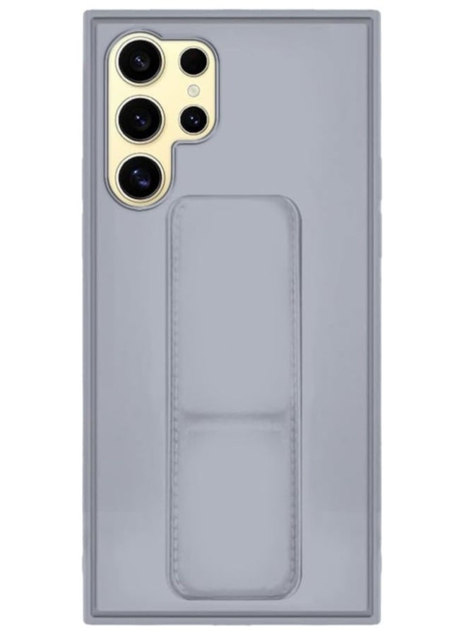 DUSALA Case for Samsung Galaxy S25 Ultra Back Stand Case Magnetic Car Holder Soft Silicone Horizontal & Vertical Kickstand Cover Wrist Strap for Galaxy S25 Ultra - Image 4