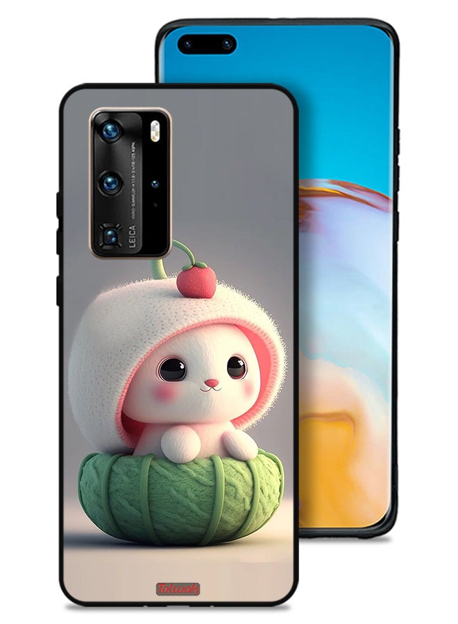 Tolwak غطاء حماية هواوي P40 برو 5G طباعة أرنب صغير لطيف - Image 1