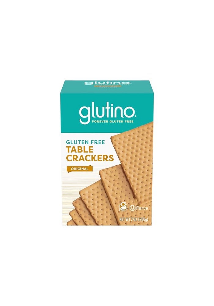 glutino جلوتينو بسكويت الطاولة الخالي من الجلوتين مربعات فاخرة أصلي 7 أوقية - Image 1
