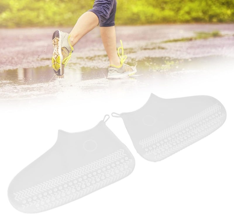 klarako Rain Shoe Covers, Men Women Kids Waterproof Non Slip Silicone Shoe Protectors(S) - Image 3