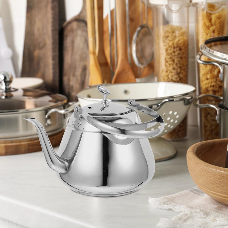 Stainless Steel Tea Kettle Spill Resistant Design For Home Restaurant Kitchen Use - Image 5