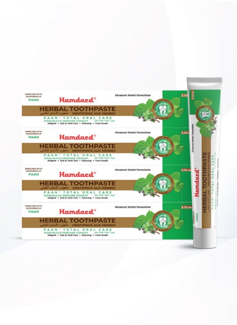 Paan Total Odor Care Toothpaste 100g Pack of 4