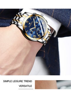 FNGEEN Men's business steel band waterproof watch  - Image 3