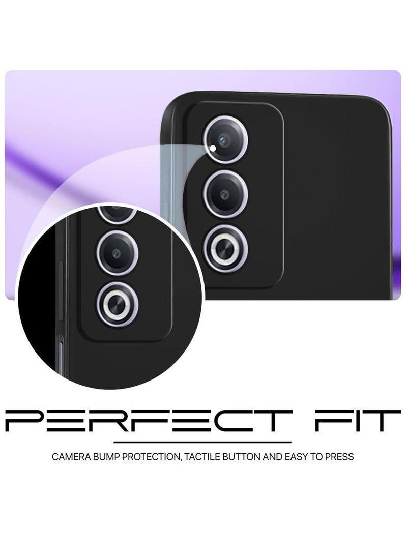 Wtech Oppo A3 Pro 5G 2024 Premium Liquid Silicone Case Cover Black - Image 2