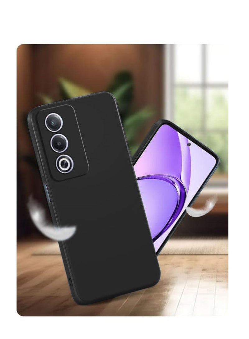 Wtech Oppo A3 Pro 5G 2024 Premium Liquid Silicone Case Cover Black - Image 3