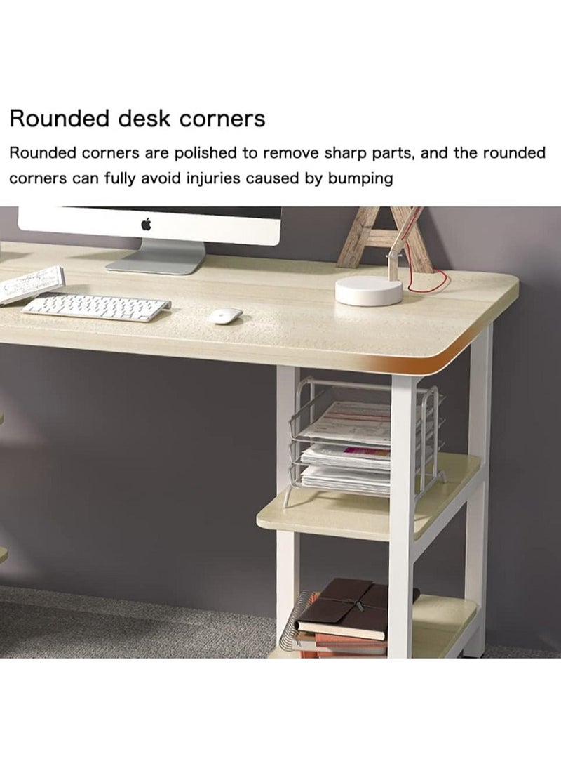 AGD Multi Purpose Study Desk Table With Storage Shelf And Bookshelf - Image 4