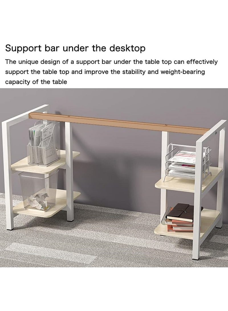 AGD Multi Purpose Study Desk Table With Storage Shelf And Bookshelf - Image 3