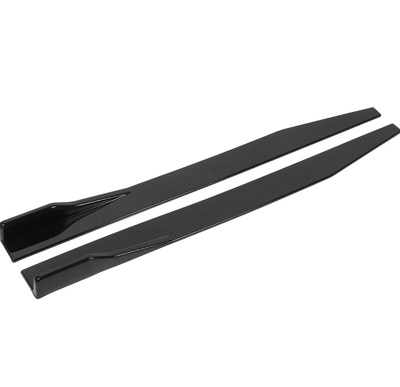 AUTO MT قطعتين JDM 120CM موزع جانبي للسيارة، موزع جناح، موزعات صخور، تصميم هيكل السيارة، موزع جناح شفاف عالمي 120 سم/47.2 بوصة باللون الأسود اللامع - Image 5