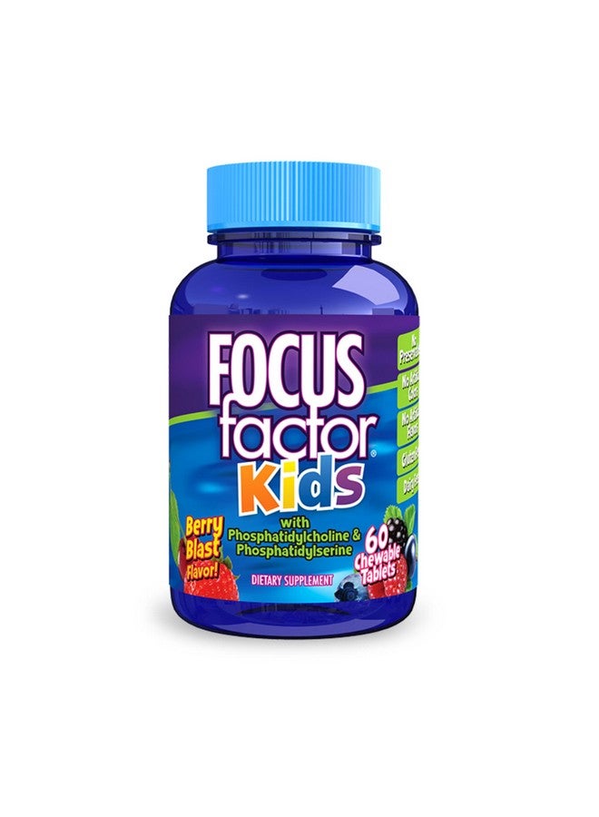 Focus Factor Kids Complete Daily Chewable Vitamins: Multivitamin & Neuro Nutrient (Brain Function) w/Vitamin B12, C, D3-60 Count - Image 1