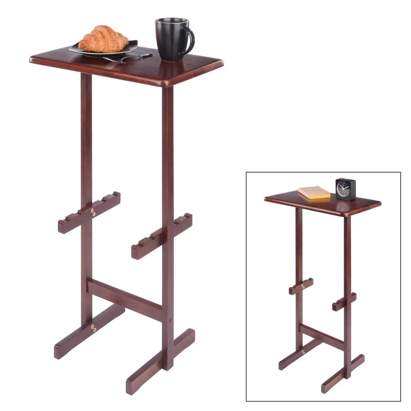 Winsome Riley Snack Table Rack, Walnut - Image 4