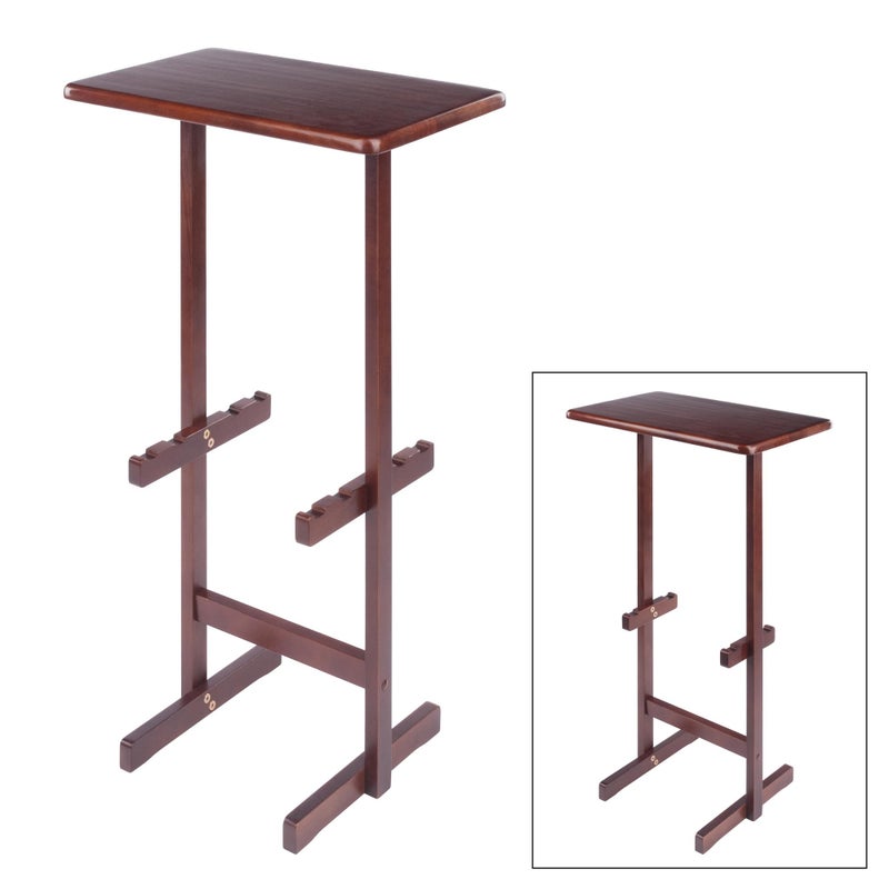 Winsome Riley Snack Table Rack, Walnut - Image 1