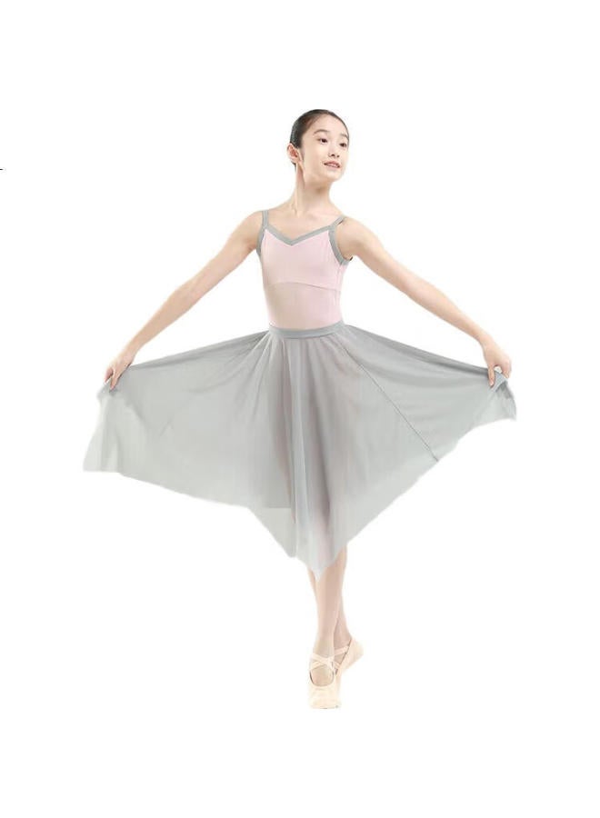 Sansha Girls' Ballet Leotard, Color-Block V-Neck Camisole Dance Costume For Children'S Practice, Leather Pink, Xxl - Image 2