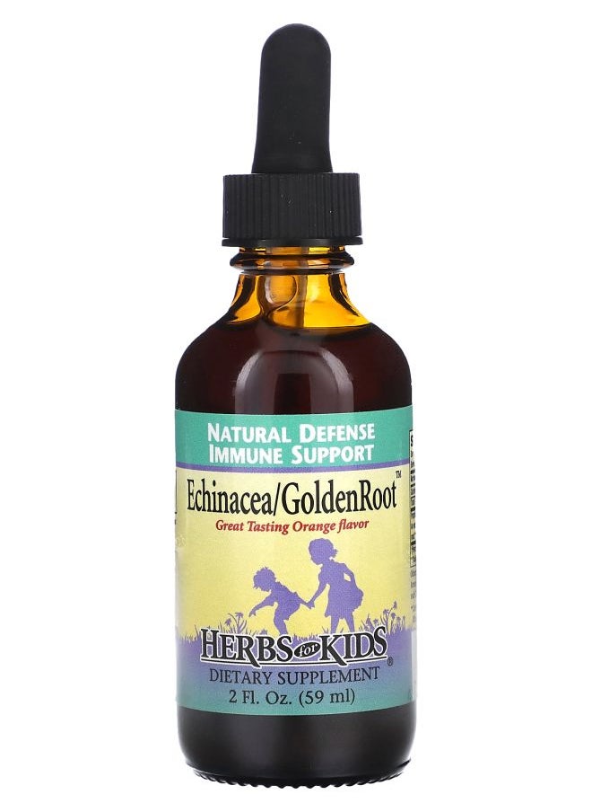 Herbs For Kids - Echinacea/GoldenRoot Orange 2 fl oz (59 ml) - Image 1