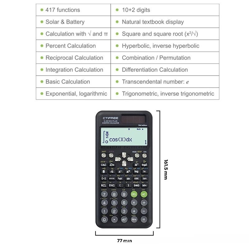 آلة حاسبة علمية FX-991ES PLUS 2nd - Image 4