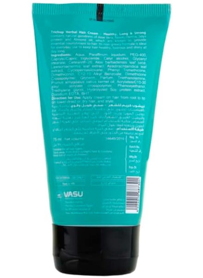 TRICHUP Styling Hair Cream for Healthy Long & Strong Hair - (75ml)  - Image 5