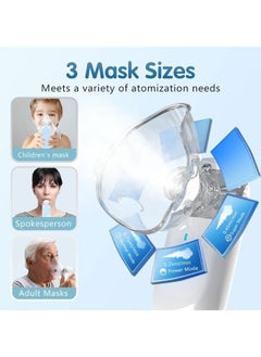 EzzySo Ultrasonic Mesh Nebulizer for Children Men Women Mini Handheld Portable Steam Humidifier for Home and Travel, ZH-N3  - Image 3