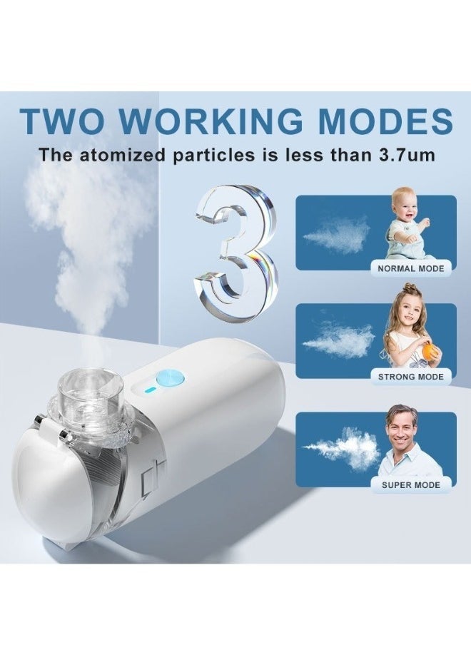 EzzySo Ultrasonic Mesh Nebulizer for Children Men Women Mini Handheld Portable Steam Humidifier for Home and Travel, ZH-N3  - Image 5