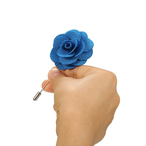 Pangda 15 Pieces Men's Lapel Pin for Men Suits Handmade Camellia Flower Boutonniere Pins for Men Wedding Bestman, 15 Color - Image 4